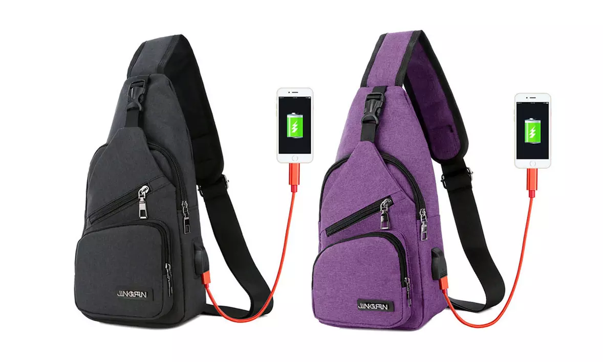 Sac en bandoulière avec port USB