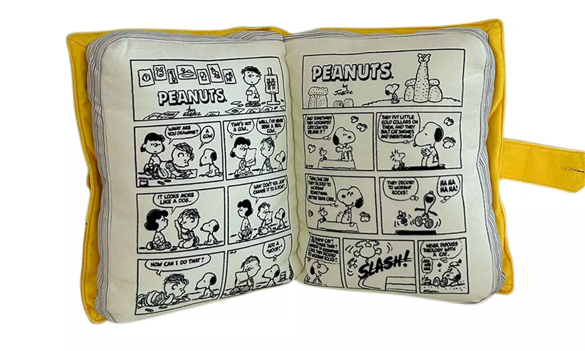 Cartoon Inspired Book Shaped Pillow Cushion