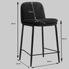 Image 12: Lot de 2 chaises de bar "Amir" de DOOSENSE