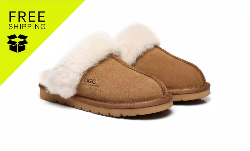 Image 1: UGG Unisex Muffin Scuff Slippers