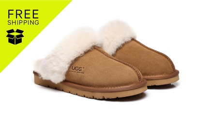 Muffin Slipper in Chestnut - EU35 - 15564-9349788077974; Free Shipping