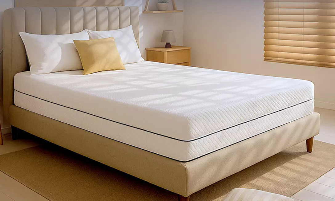 Matelas en mousse orthopédique et hypoallergénique The White Stones