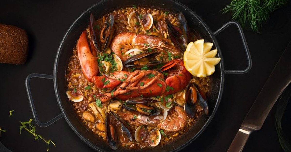 Menú de paella o marisco para 2 o 4 personas en Barcelona