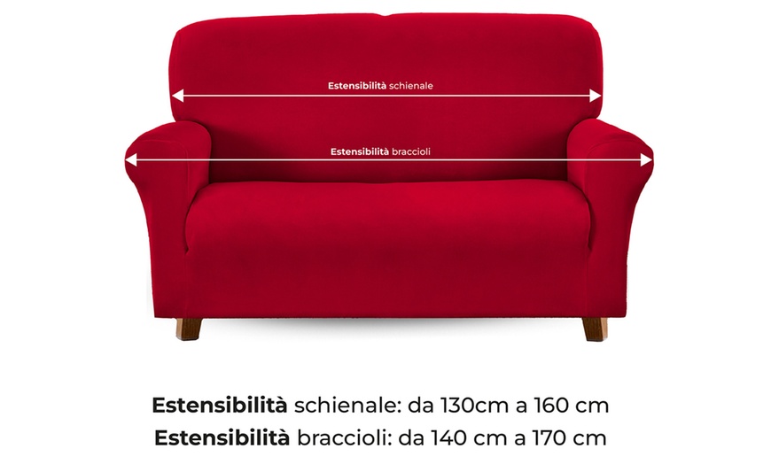 Image 20: Housse de fauteuil ou de canapé en velours DANKOV