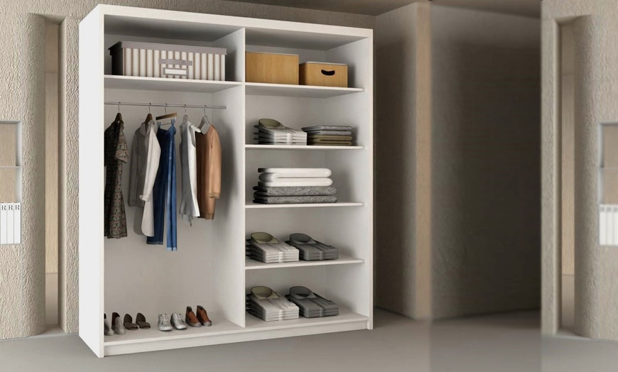 Image 9: Slidingwardrobe4u Sliding Door Wardrobe with Mirror