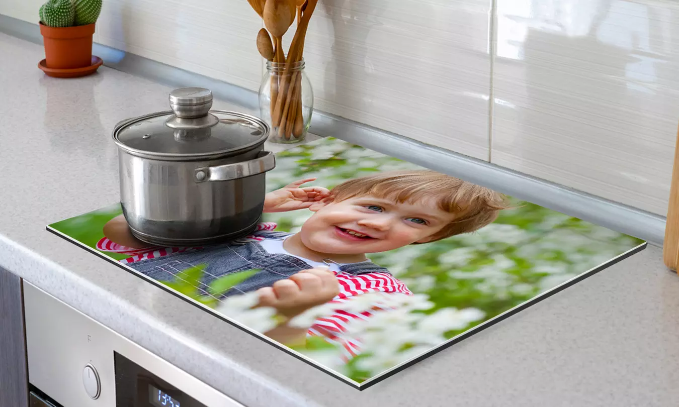 Personalisierbare Induktionskochfeld-Abdeckung in Größe nach Wahl