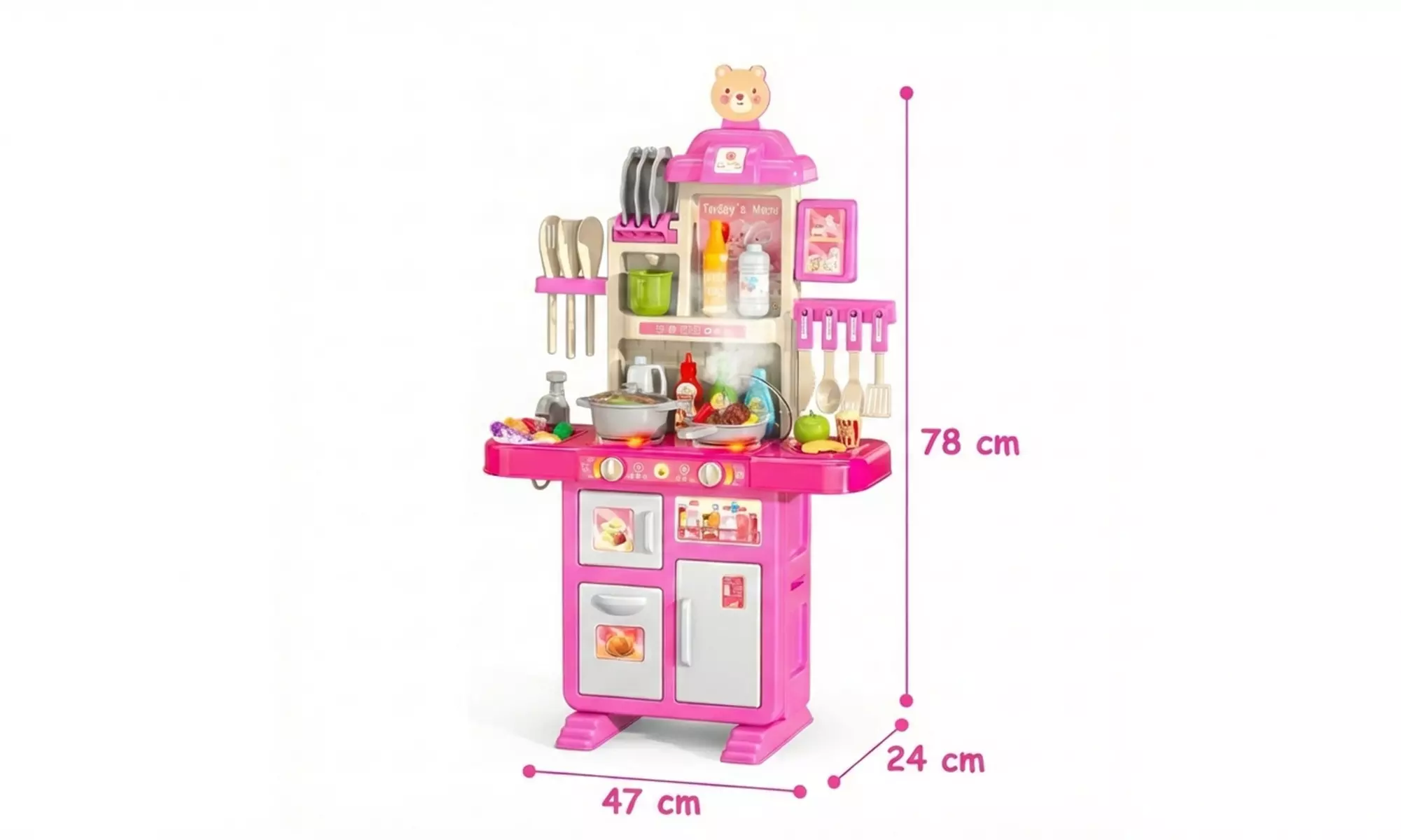 Cucina giocattolo per bambini con luci e suoni