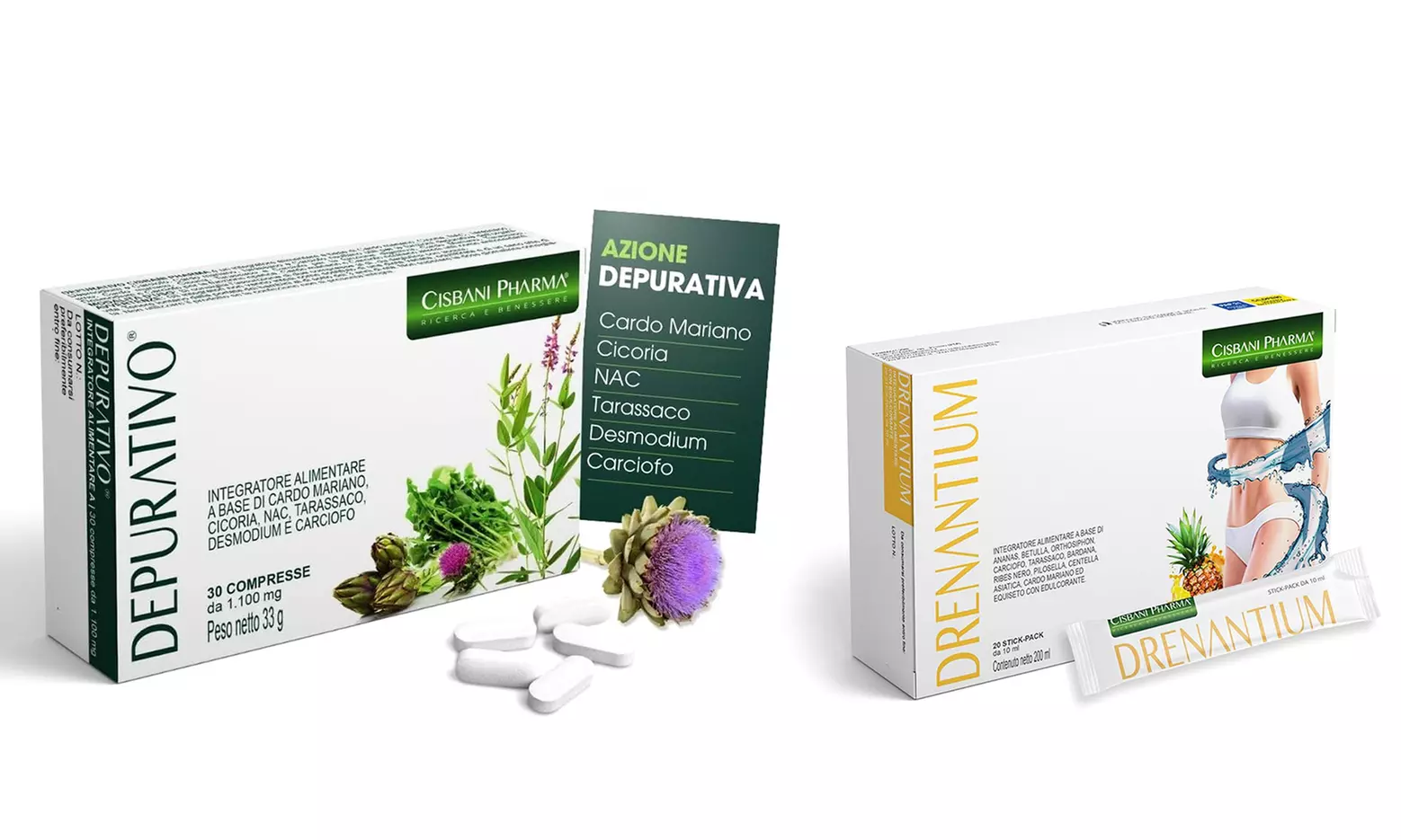 Integratori alimentari depurativi Cisbani Pharma