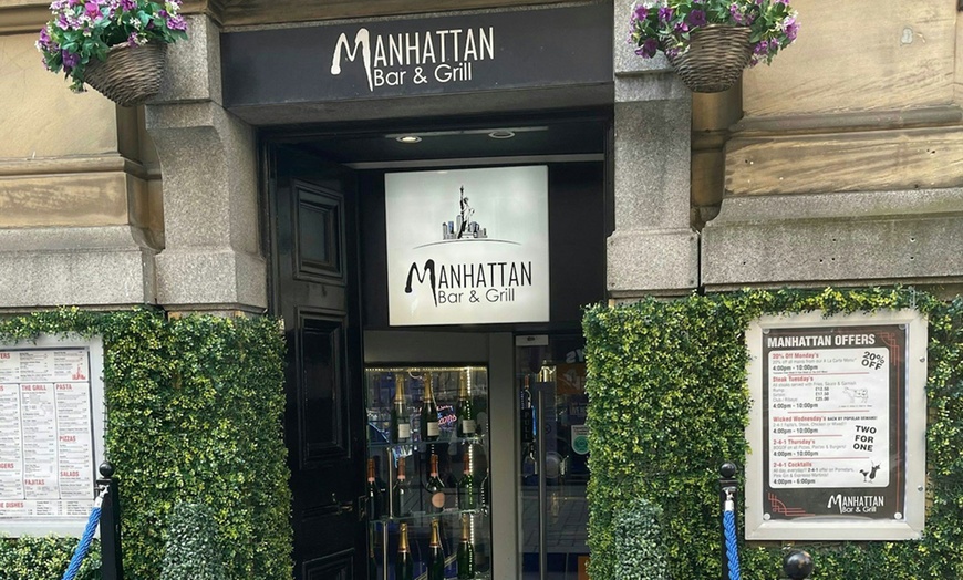 Image 7: 2 Course Meal with Drinks for 2-4 at Manhattan Bar & Grill