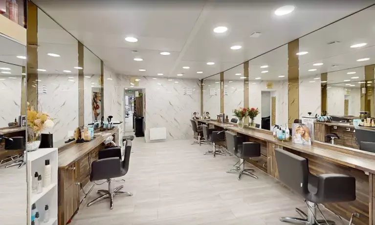 Cheveux disciplinés et brillants avec soin capillaire professionnel