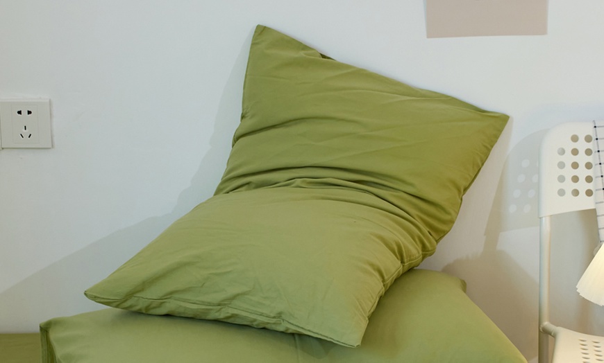 Image 2: Pure Cotton 2 Piece Pillowcase Set