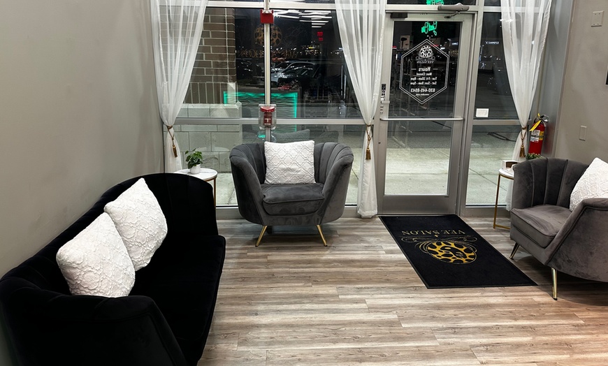 Image 3: Partial or Full Highlight Package with Haircut, Blow Dry, and Styling