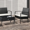 Image 3: Outsunny 4-Piece Rattan Effect Garden Sofa Set