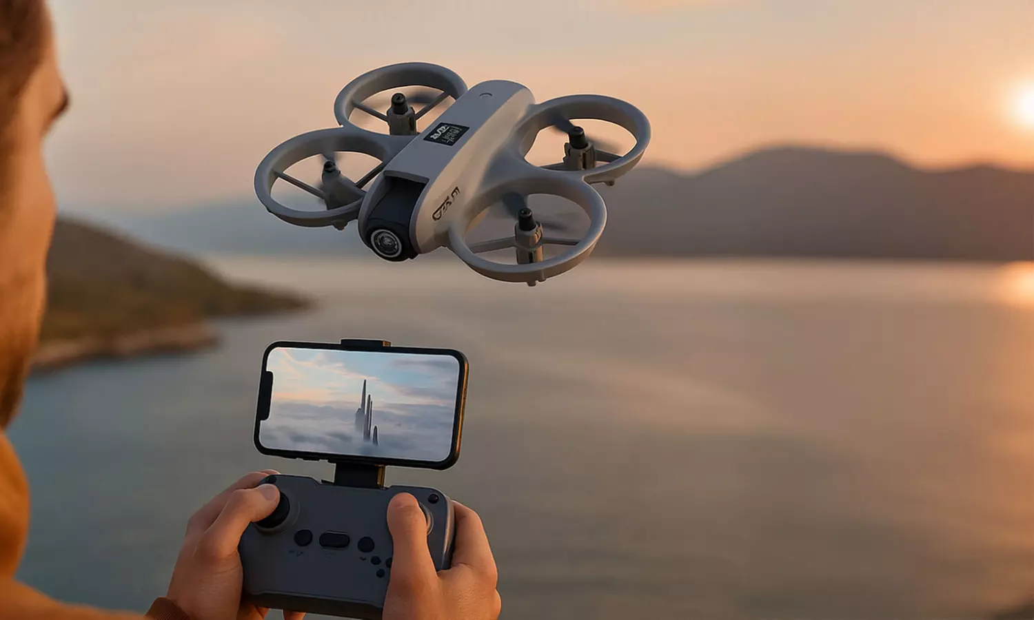 Mini Drone Camera 1080P, stabilisatie en 360° bescherming