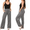 Image 5: Plain and Seam Front Wide Leg Trousers