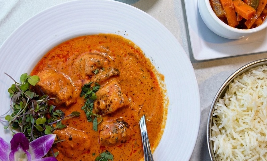 Image 2: $30 or $75 Towards Food & Drink or Butter Chicken/ Tikka Masala Dinner