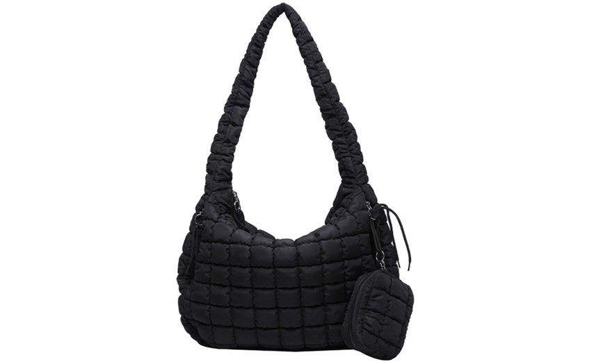 Image 6: Gesteppte Schultertasche mit abnehmbarer Mini-Tasche