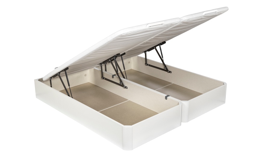 Image 7: Canapé Abatible Altura 32cm Blanco ENVIO, MONTAJE Y RECOGIDA ANTIGUO GRATIS, Gran Capacidad, Madera, Tapa 3D