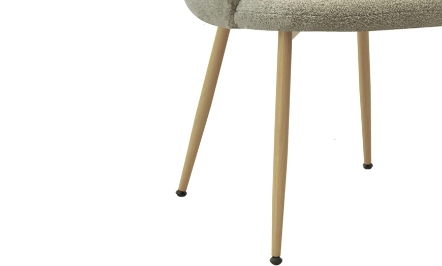 Image 18: Lot de 2 fauteuils de table "Alicia" en tissu Cozy de Doosense 