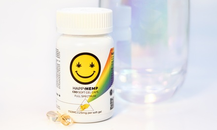 CBD Gel Capsules from Happy Hemp - Full Spectrum Vitamins 750MG - HAPPYHEADSHOP DROP SHIP