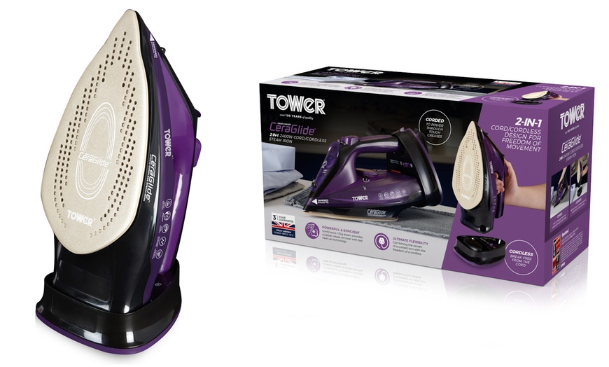 Image 1: Tower Cordless Steam Iron