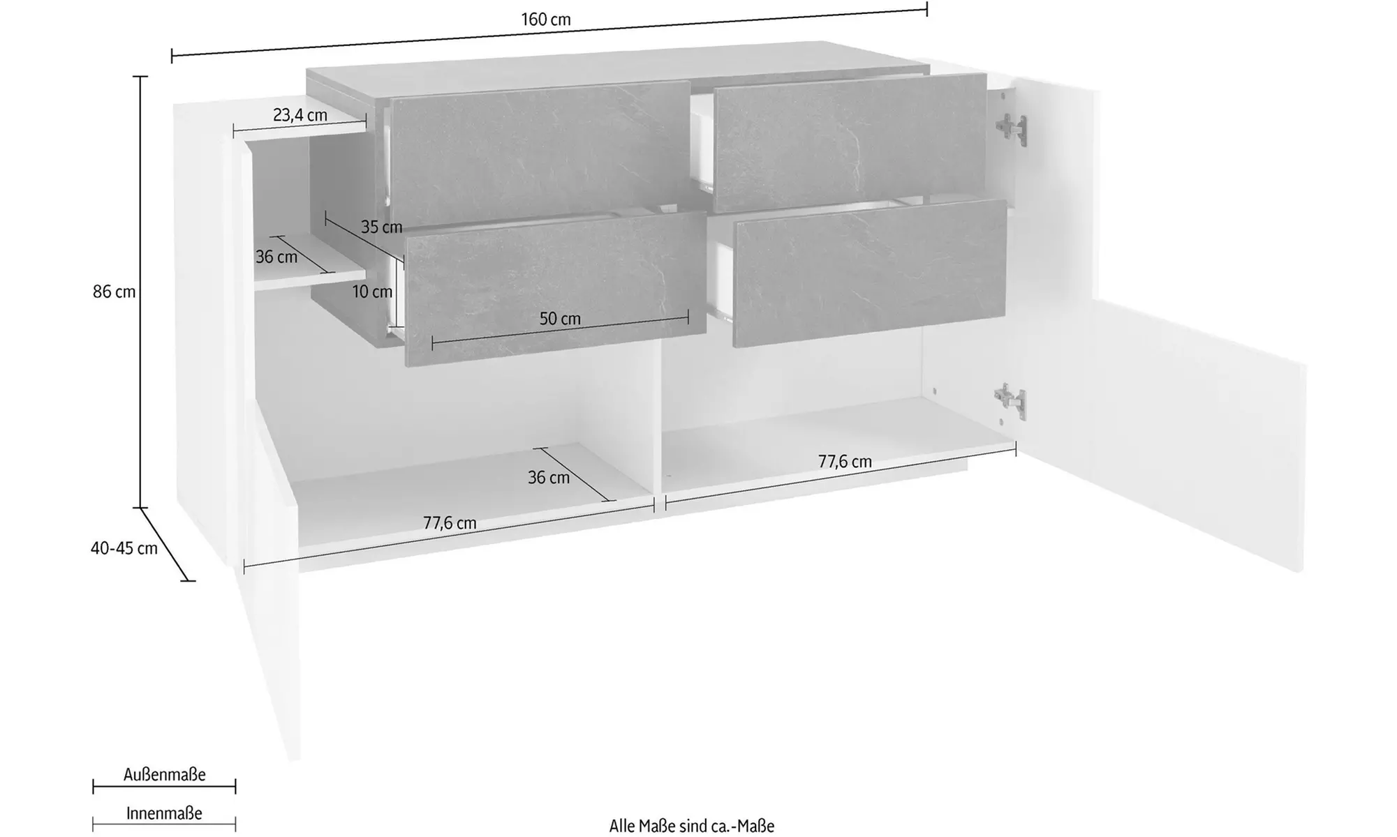 Mobili soggiorno Coro Made in Italy