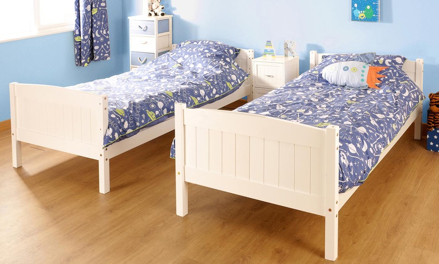 Image 3: Solid Pine Bunk Bed