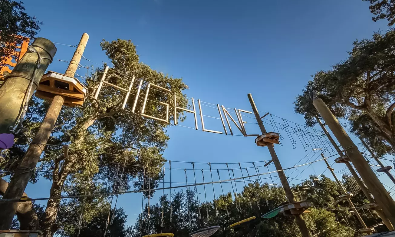 Get a 2-Hour High Ropes Course Exploring 80 Elements for 2 or 4