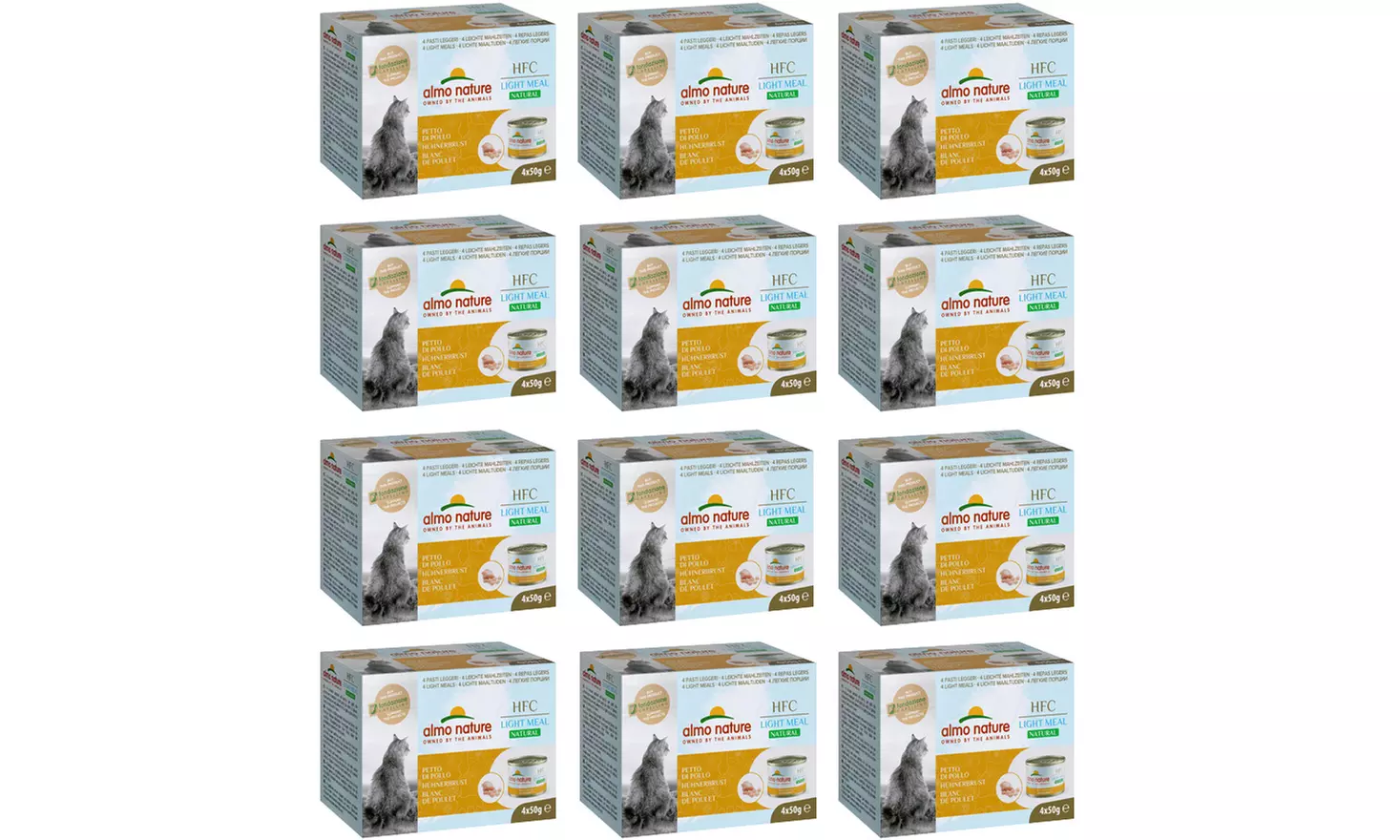 Fino a 96 scatolette di cibo umido per gatti Almo Nature HFC