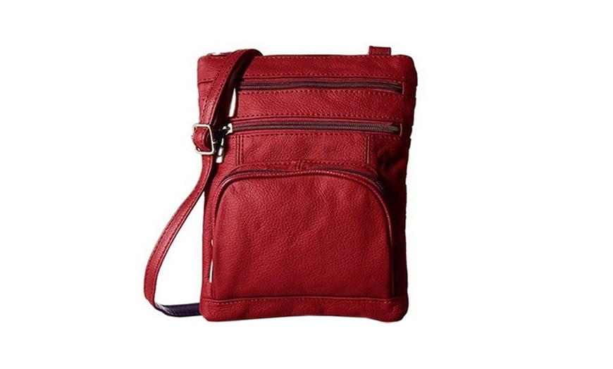 Image 5: Women's Genuine Leather Crossbody