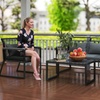 Image 6: Outsunny Four-Piece Rattan-Effect Outdoor Furniture Set