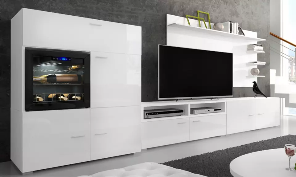 Ensemble de salon Bacus avec cave à vin intégrée "la Sommelière" - Primary Image