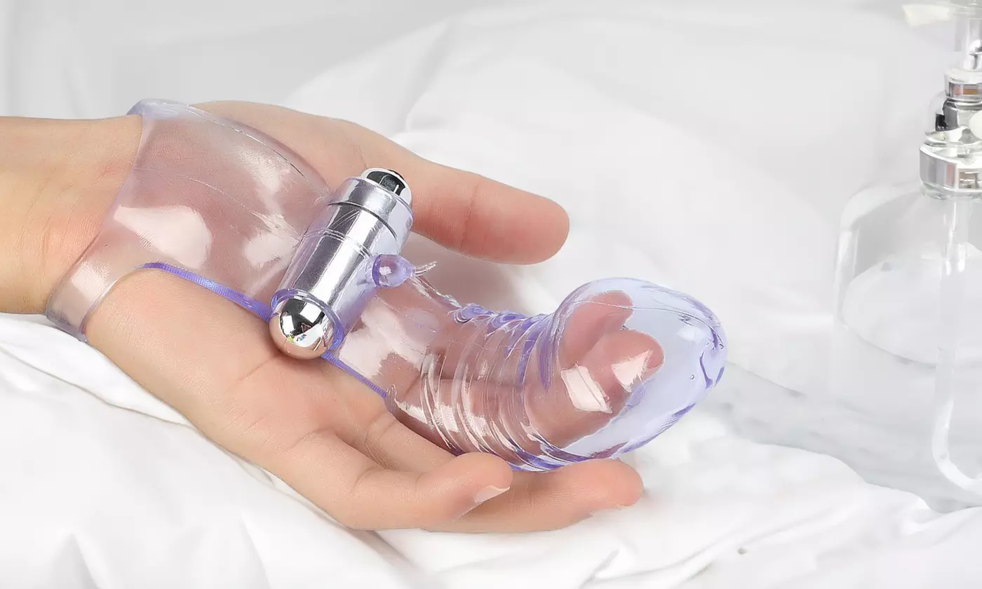 Finger Vibrator G-Spot Waterproof Finger Banger Massager Strap-on Dildo Sex Toys - Primary Image