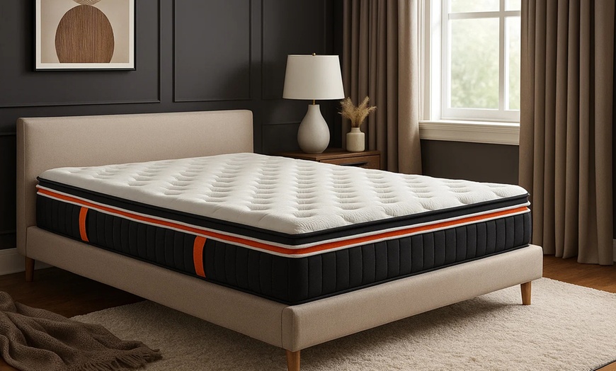 Image 1: Sampur dik matras: dubbele topper en traagschuim