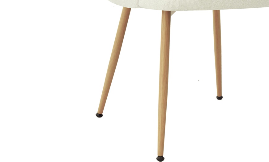 Image 12: Lot de 2 fauteuils de table "Alicia" en tissu Cozy de Doosense 