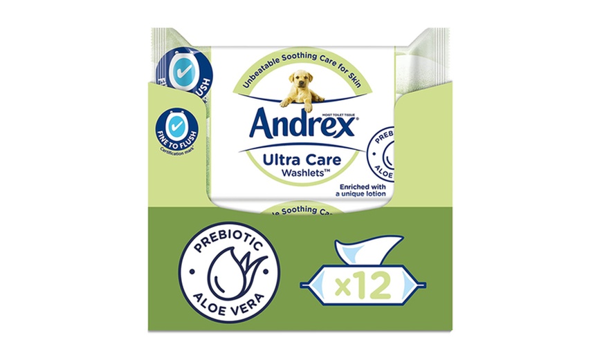 Image 10: Andrex Classic Clean, Pure Care or Ultra Care Washlets