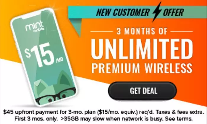 Premium Wireless for $15 Bucks Per Month! From Mint Mobile