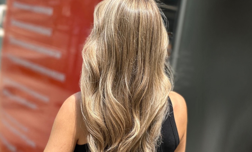 Image 5: Haircut & Style with Conditioning or Half Highlights Options