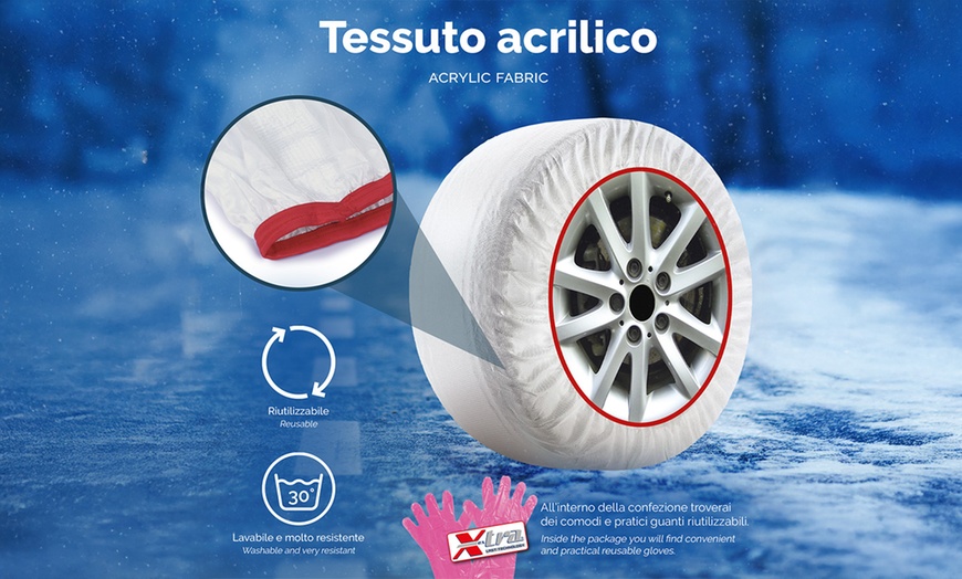 Image 3: Calze da neve X-Tra Polar Gripper omologate per auto