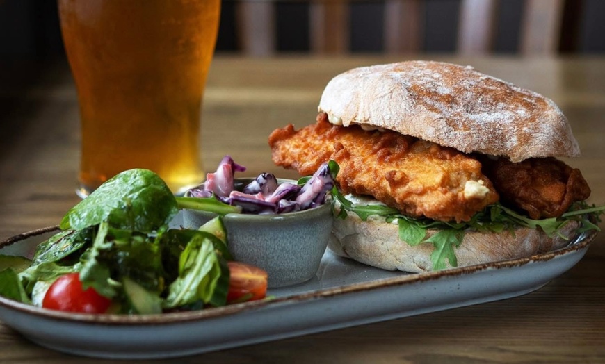 Image 7: Two-Course Meal with a Glass of Wine for Two or Four a A Village Pub