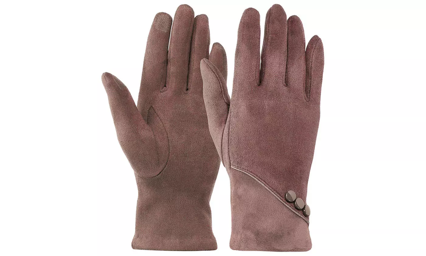 Itbelongs2u Women's Winter Gloves Fleece Lined with Touchscreen Tips