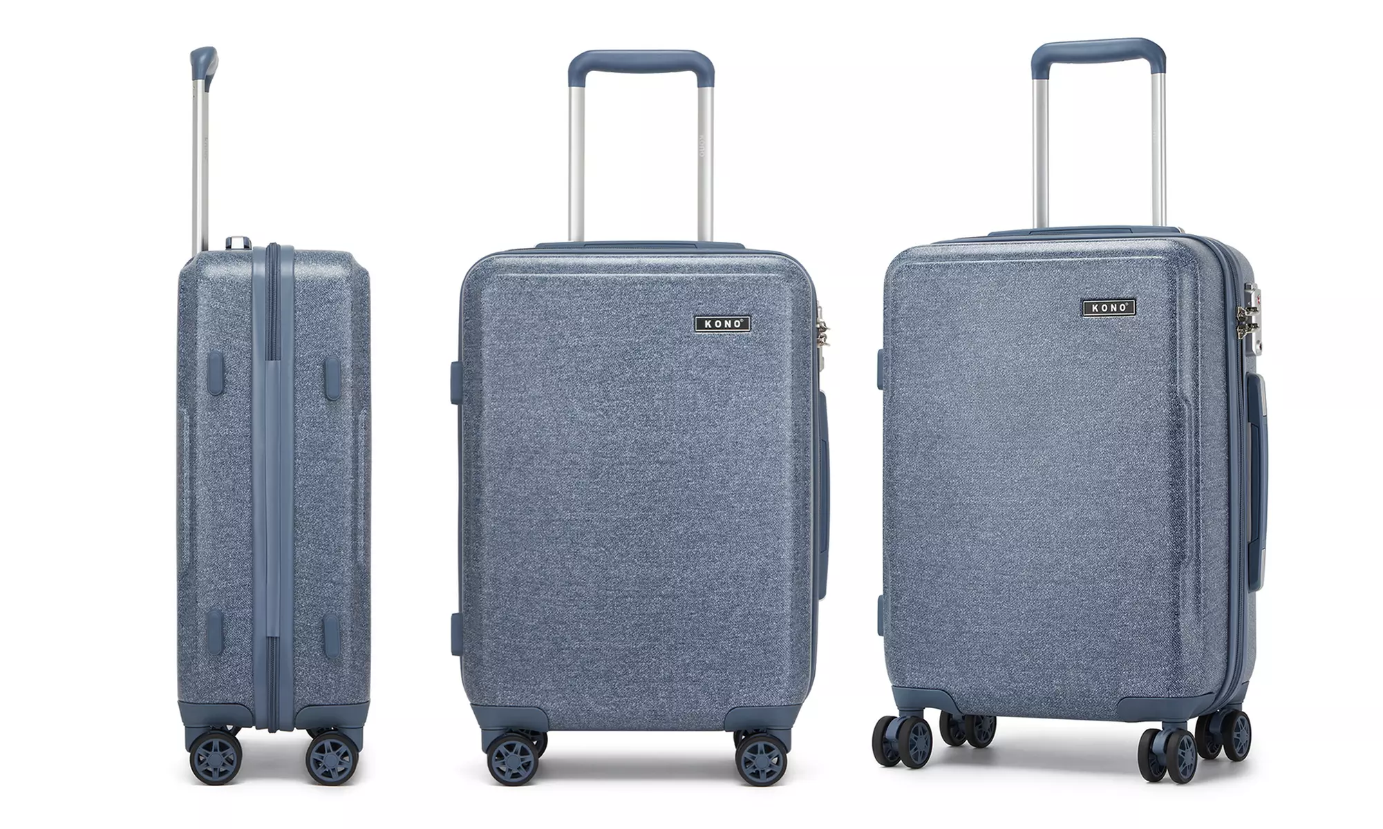 1x oder 3x KONO Hartschalen-Reisekoffer