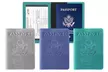 3:Pack RFID Multi-function Passport Holder with CDC Vaccination Card Slot  - Second Medium
