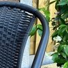 Image 2: Bolero Two-Seater Modern Rattan-Effect Bistro Set
