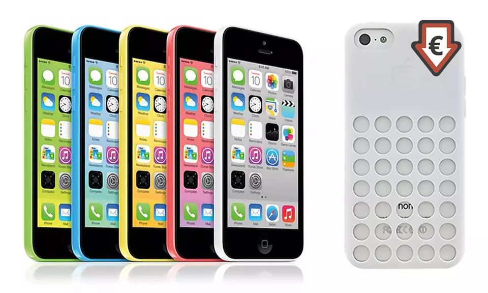 Apple iPhone 5C reconditionné jusqu'à 32 Go+Coque de protection Apple originale assortie,dès 159€, livraison gratuite - Primary Image