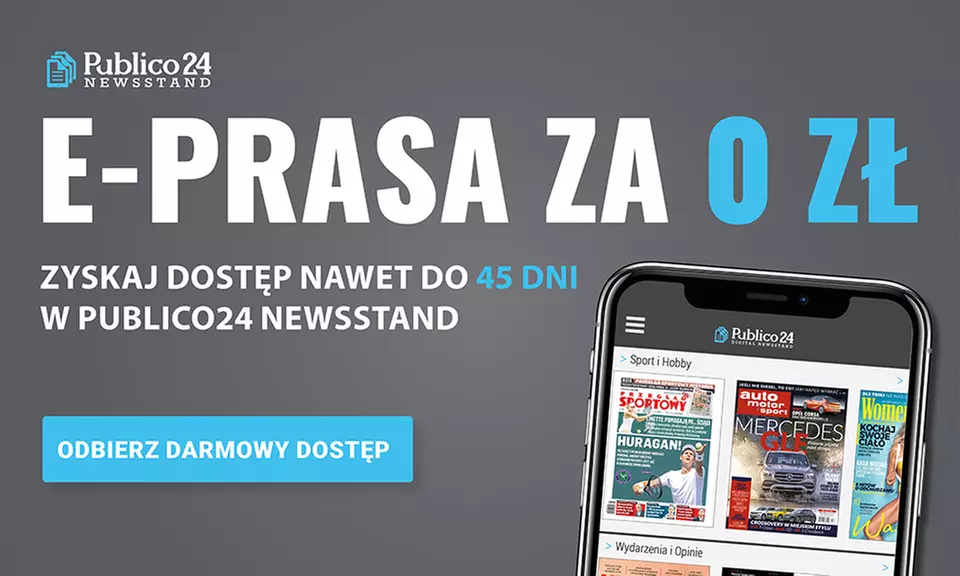 0 zł: do 45-dni nielimitowanego dostępu do e-prasy w serwisie Publico24 - Primary Image