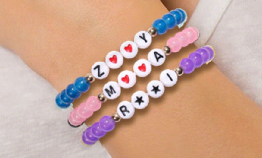 Image 5: Handcrafted Anime Beaded Bracelet Set