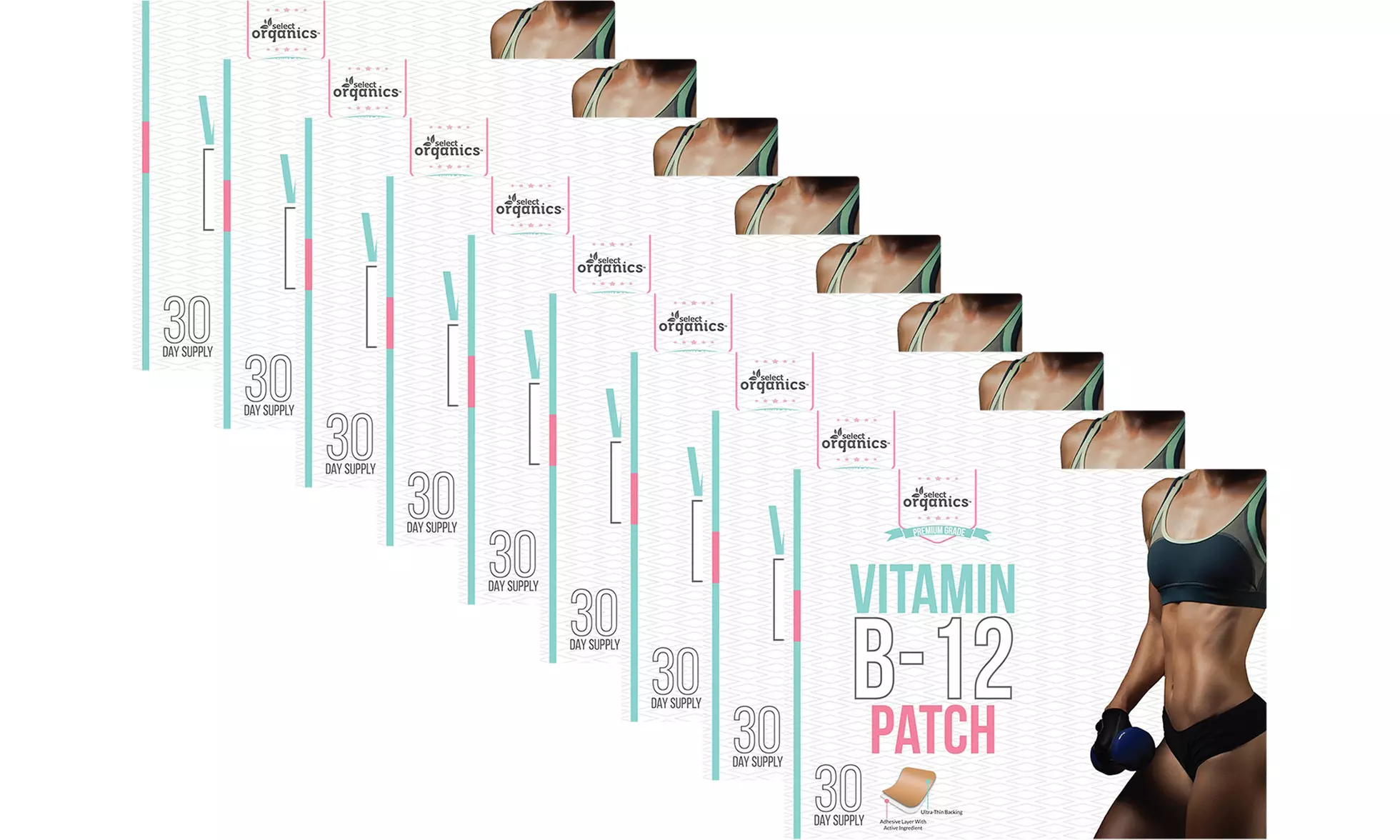  Select Organics Vitamin B-12 Patches (1- 3- 6- or 9- Pack)