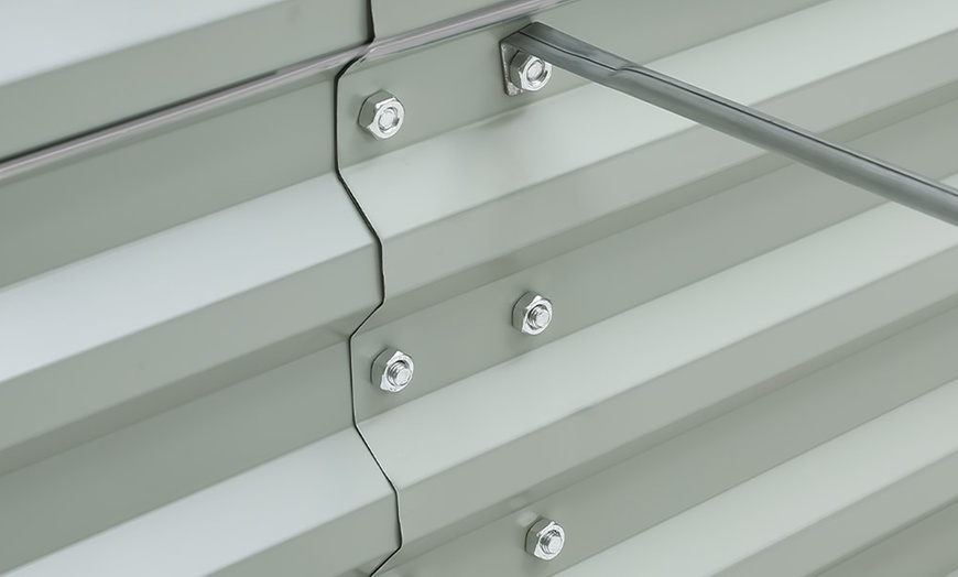 Image 14: Elevated Open Bottom Sectioned Metal Garden Bed