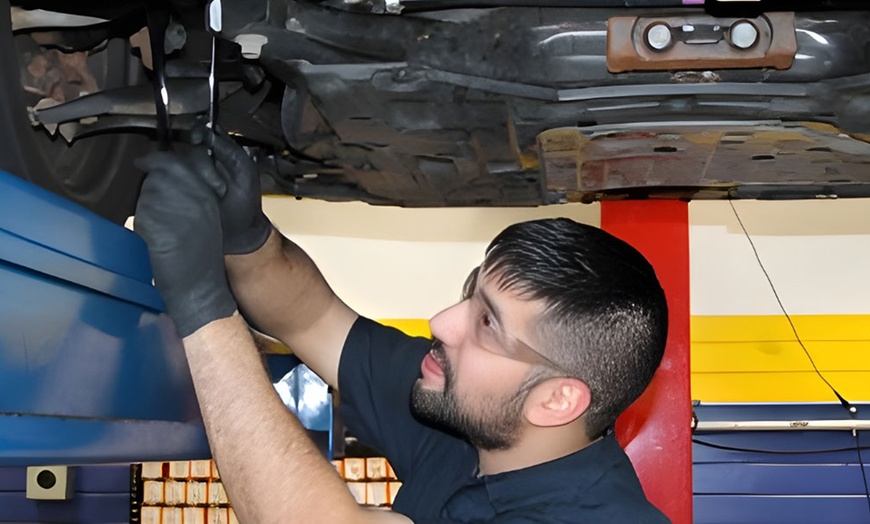 Image 2: Full Synthetic Oil Change & Multi Point Inspection or Wheel Alignment
